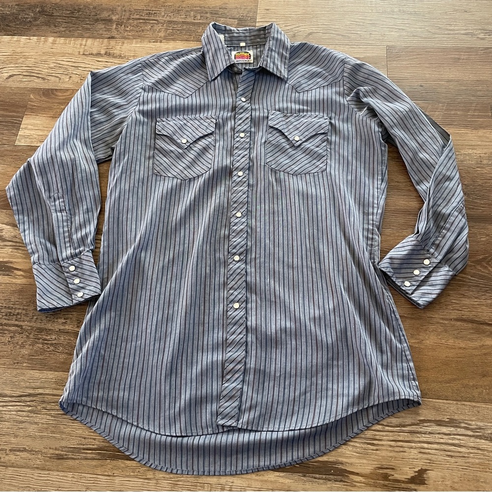 Vintage Miller western wear snaps shirt 16-34